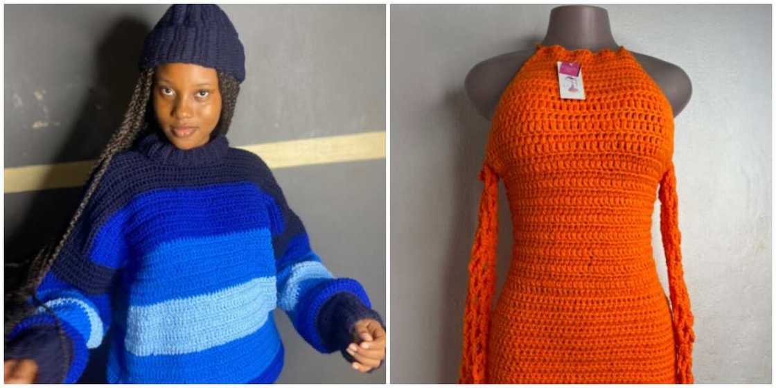 Photos of Ore and her designs. Photos of Ore and her designs.