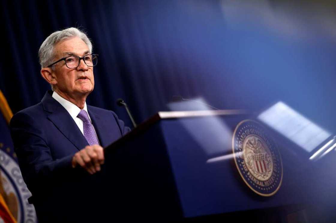 Markets are awating Fed chair Jerome Powell's testimony to Congress from Tuesday for indications as to when the US central bank will start cutting rates