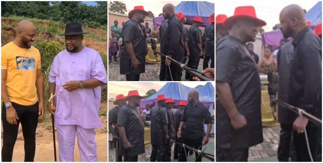 Baritone Voice Battle: Nollywood Actors Yul Edochie and Alex Usifo Come Face To Face On Movie Set Baritone Voice Battle: Nollywood Actors Yul Edochie and Alex Usifo Come Face To Face On Movie Set