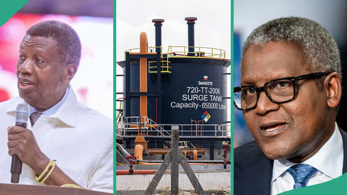 Pastor Adeboye speaks on Dangote Refinery.