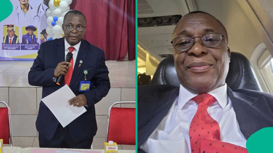 UNIPORT outgoing vice-chancellor shows off the over 60 awards he received as his tenure nears its end