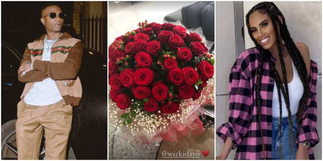 Wizkid's 3rd baby mama Jada receives roses from singer for Valentine's day Wizkid's 3rd baby mama Jada receives roses from singer for Valentine's day