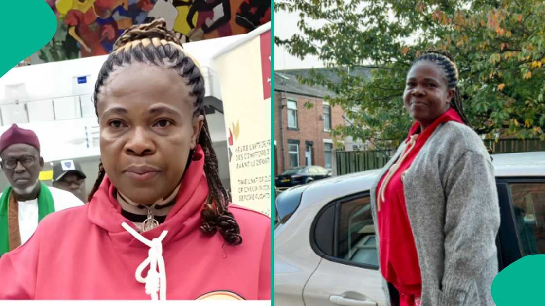 Woman travels to the UK for her daughter's Omugwo. Woman travels to the UK for her daughter's Omugwo.