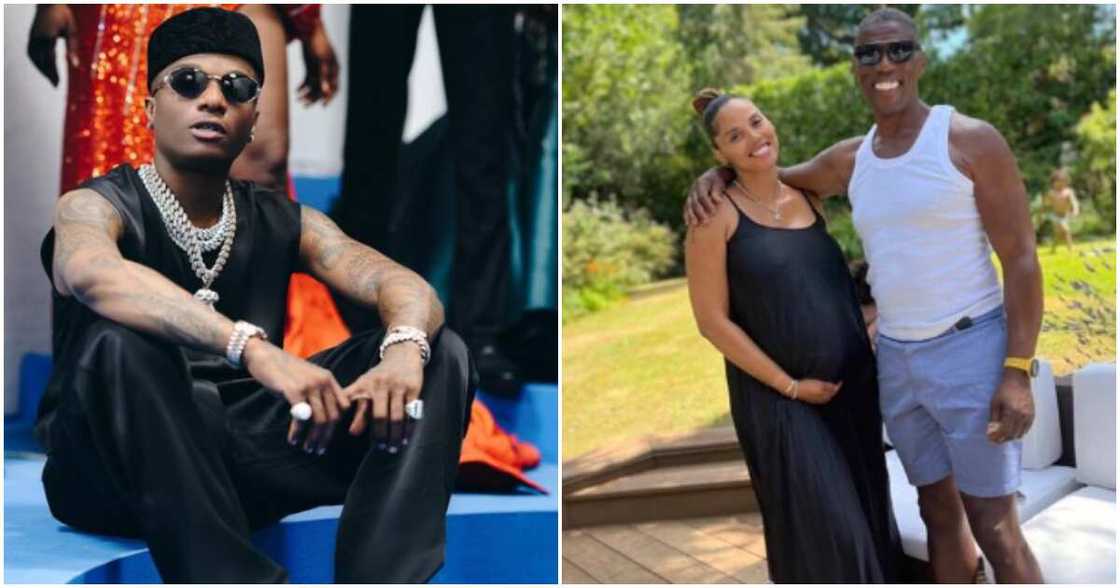 Wizkid's Jada's baby bump. Wizkid's Jada's baby bump.