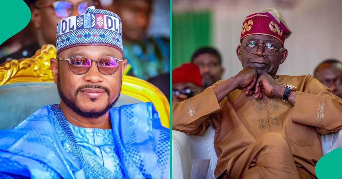 Gwamna Dauda Lawal da shugaban ƙasa.