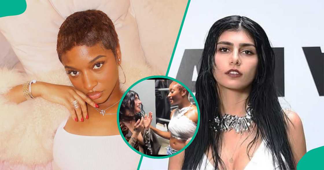 Ayra Starr links up with Mia Khalifa. Ayra Starr links up with Mia Khalifa.