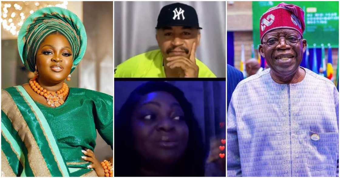 Eniola Badmus, Daddy Freeze, Bola Tinubu Eniola Badmus, Daddy Freeze, Bola Tinubu
