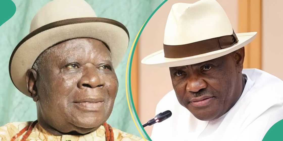 Elder statesman Edwin Clark calls for sack of FCT Minister, Nyesom Wike, from PDP Elder statesman Edwin Clark calls for sack of FCT Minister, Nyesom Wike, from PDP