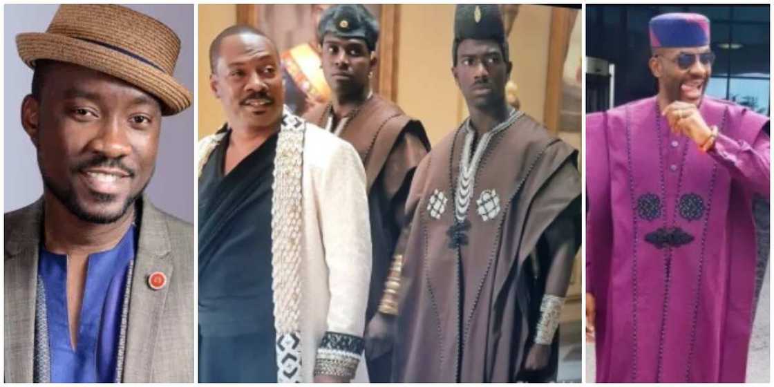 Replicate of Ebuka's famous agbada used in Coming 2 America, designer reacts