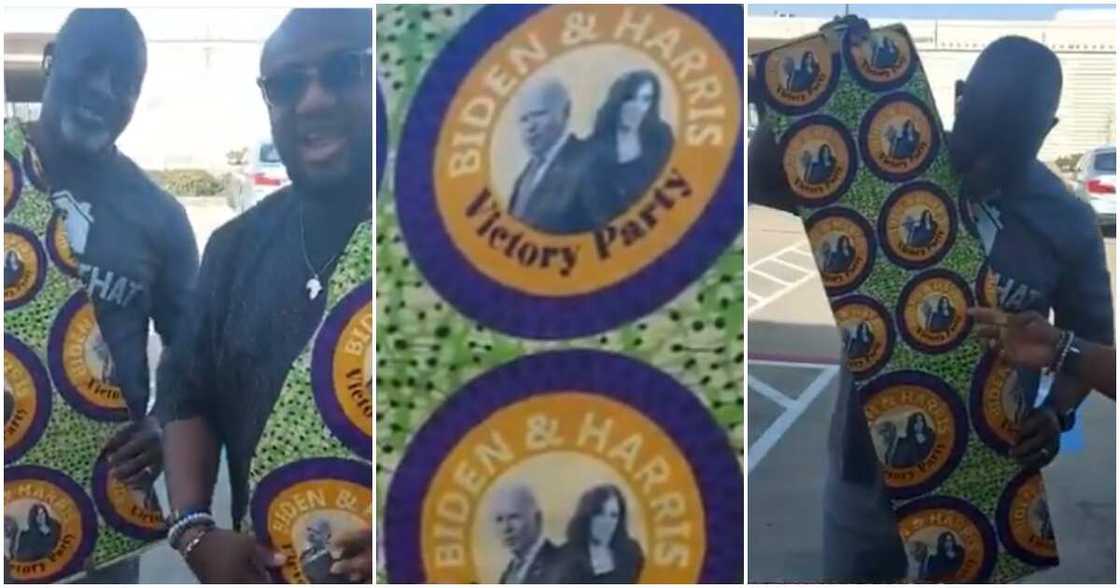 Checkout beautiful photos of colorful Aso-Ebi Nigerians designed for Joe Biden's inauguration Checkout beautiful photos of colorful Aso-Ebi Nigerians designed for Joe Biden's inauguration