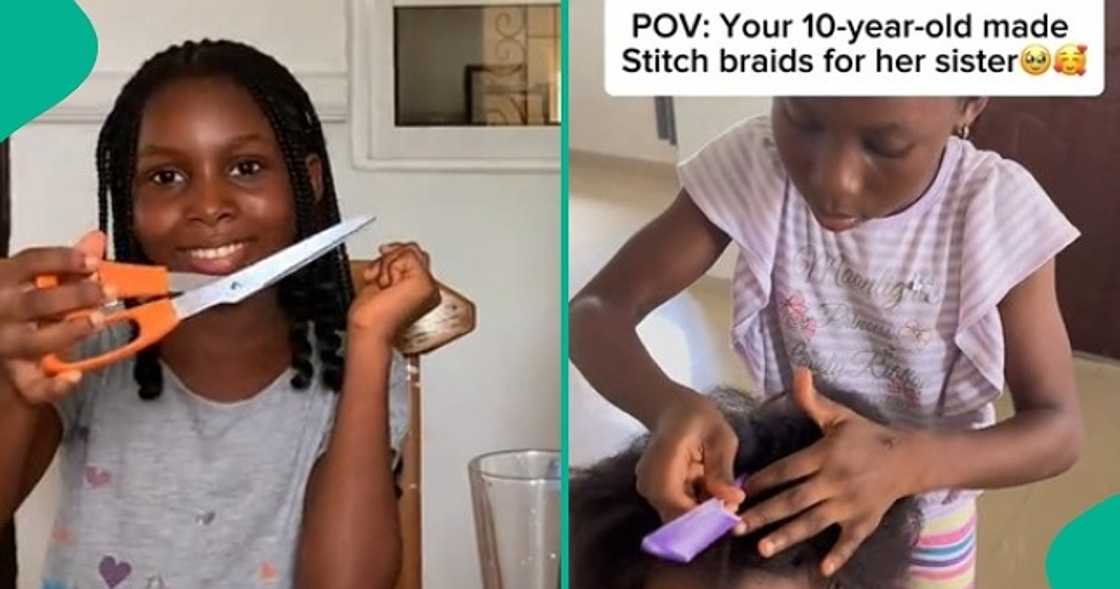 Talented 10-year-old girl amazes viewers on TikTok after showing off her hairdressing skill. Talented 10-year-old girl amazes viewers on TikTok after showing off her hairdressing skill.