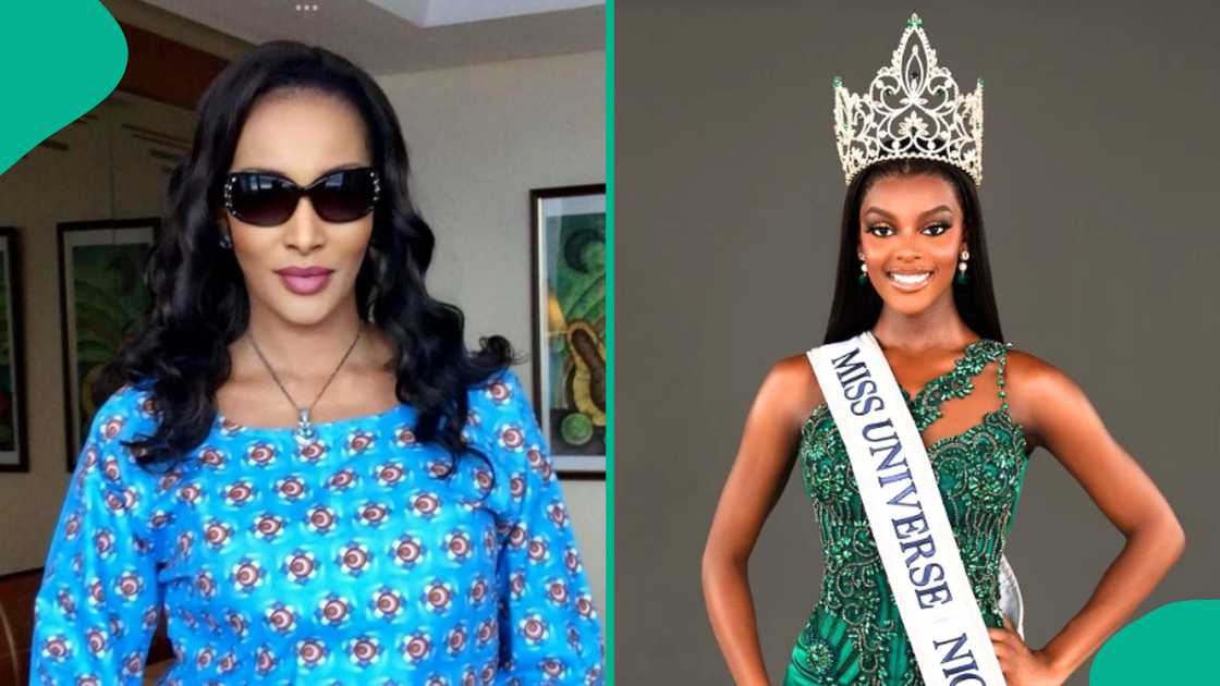 Bianca Ojukwu reacts to Chidimma Adetshina's performance at Miss Universe 2024.