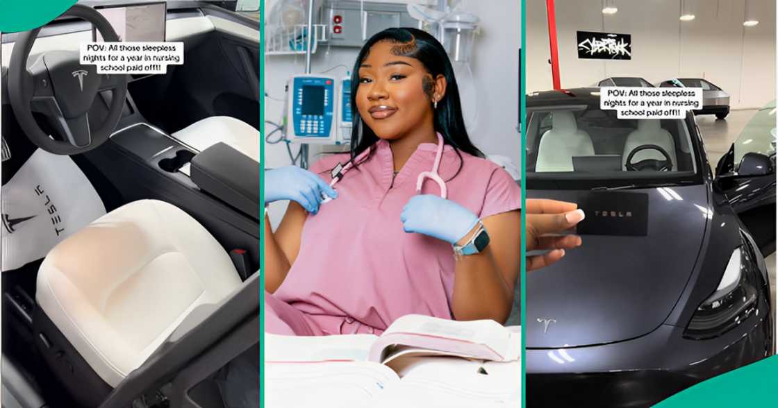 Nigerian lady working as nurse in US buys 2025 Tesla