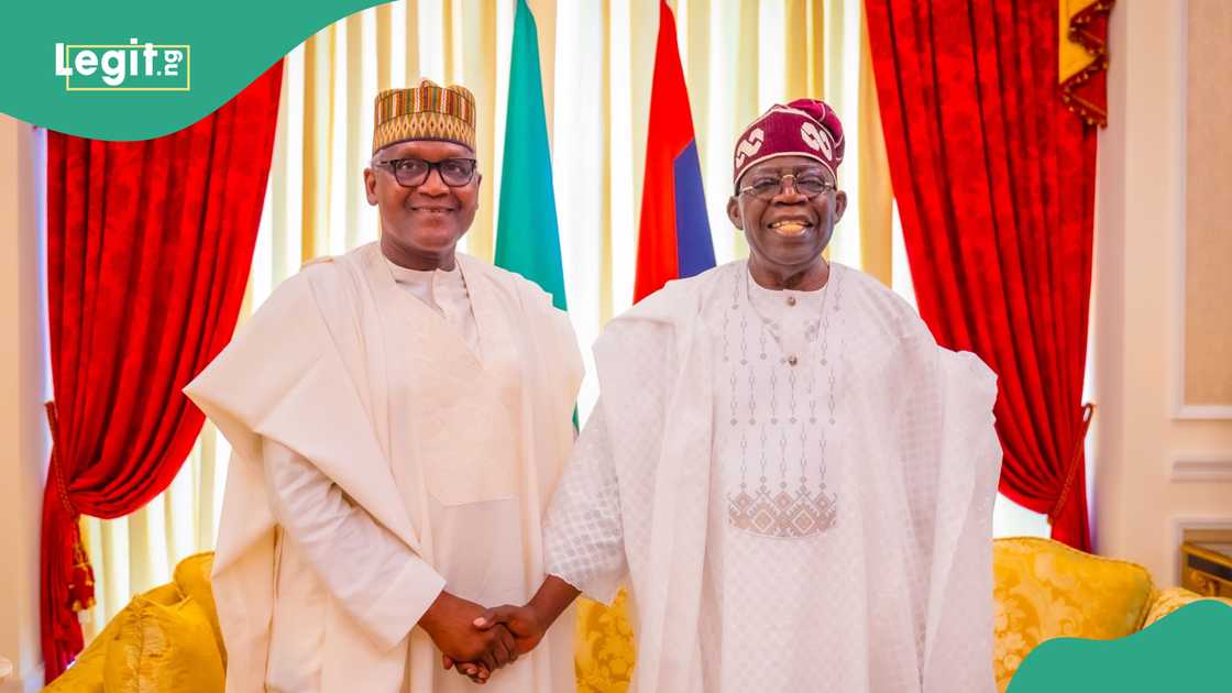 Dangote visits Tinubu for discussion Dangote visits Tinubu for discussion