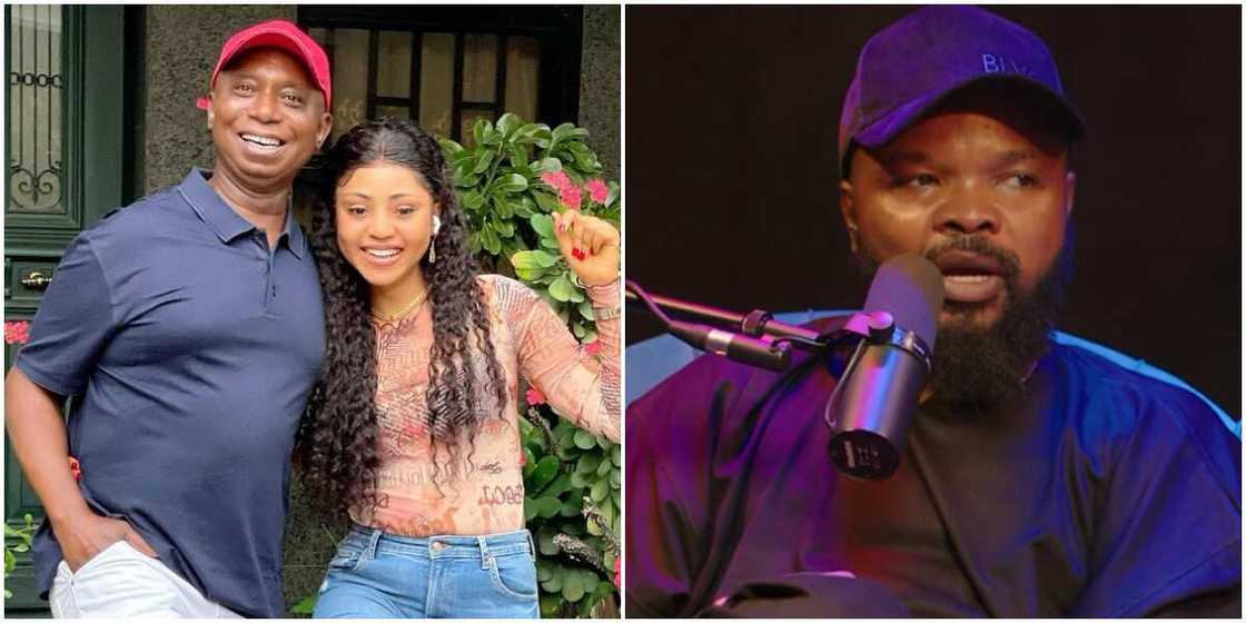 Regina Daniels with husband Ned Nwoko, Nedu on The Honest Bunch podcast Regina Daniels with husband Ned Nwoko, Nedu on The Honest Bunch podcast