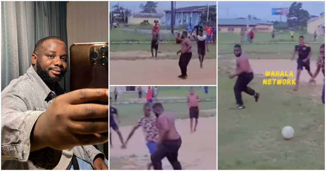 Sabinus plays football. Sabinus plays football.