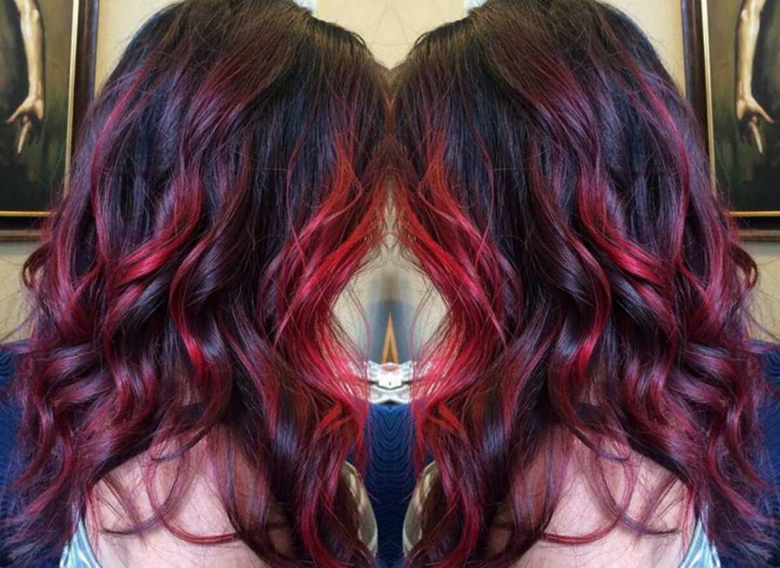 burgundy hair dye