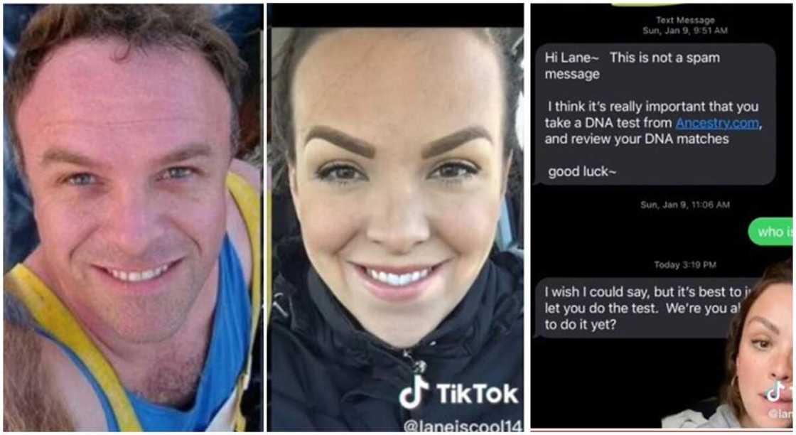 Photos of Lane and her 'new' father. Photos of Lane and her 'new' father.