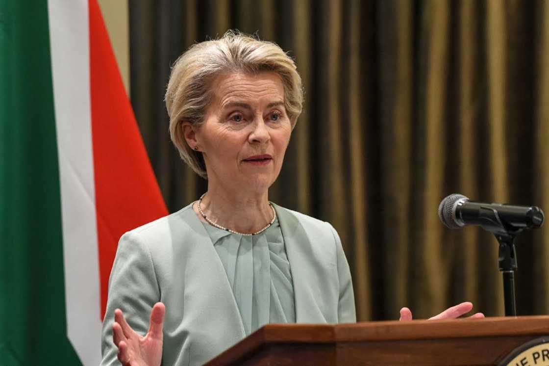 EU Commission chief Ursula von der Leyen is in Cape Town for the South Africa-European Union summit EU Commission chief Ursula von der Leyen is in Cape Town for the South Africa-European Union summit