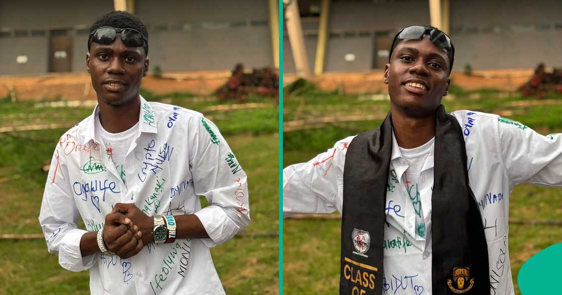 Nigerian man emotional as he shares academic journey. Nigerian man emotional as he shares academic journey.