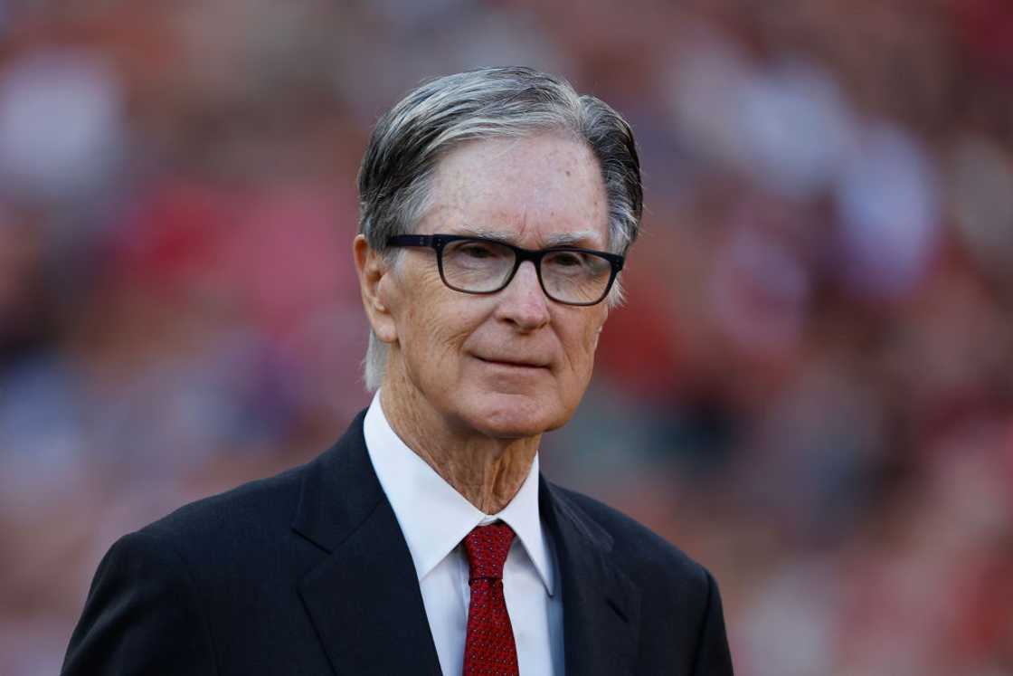 John W. Henry at Anfield in Liverpool, England.