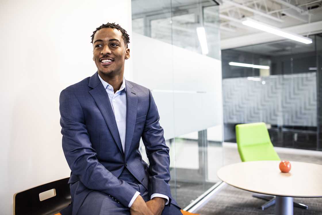 A man in an office A man in an office