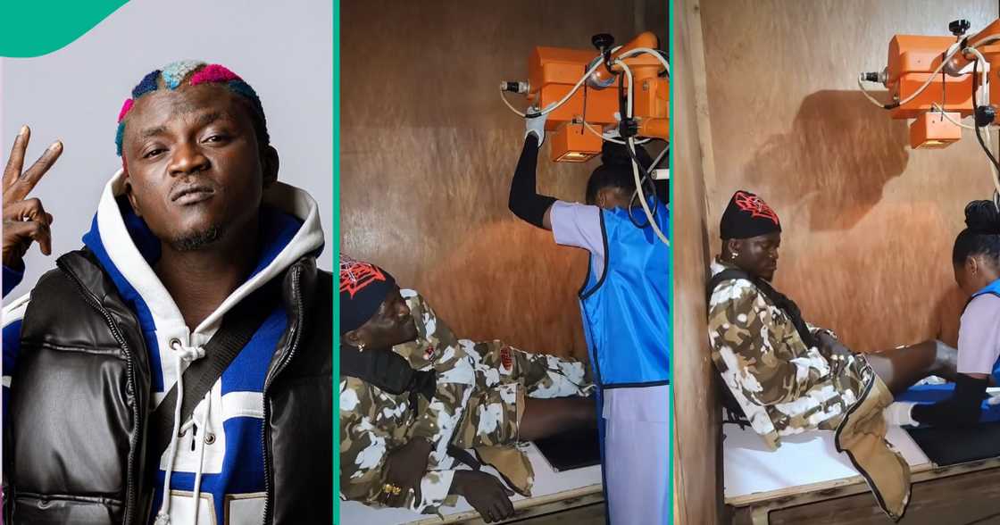 Portable prays as he lands in hospital