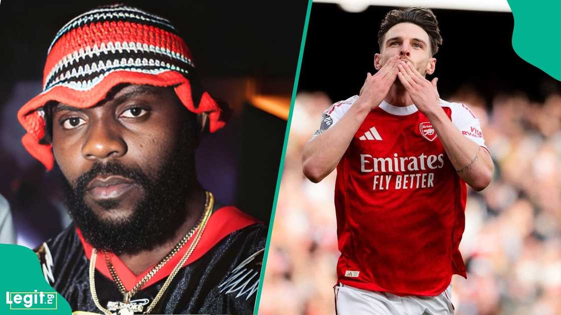 Odumodublvck stirs reactions online after revealing messages exchanged with Declan Rice during Arsenal title race