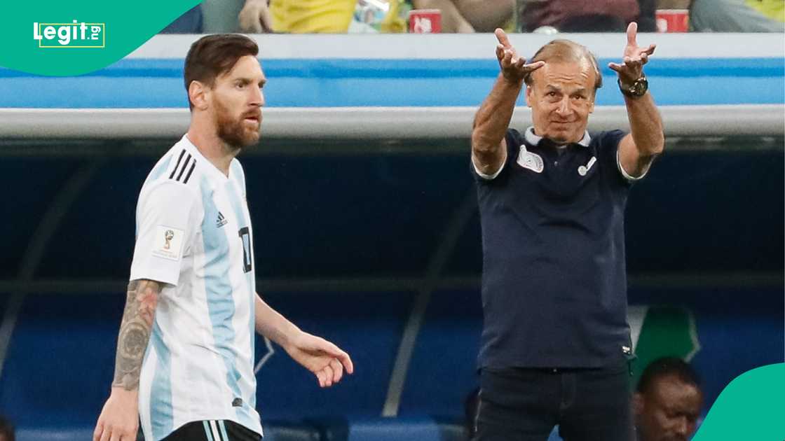 Lionel Messi, Gernot Rohr, Argentina, Nigeria, 2018 FIFA World Cup, Russia.