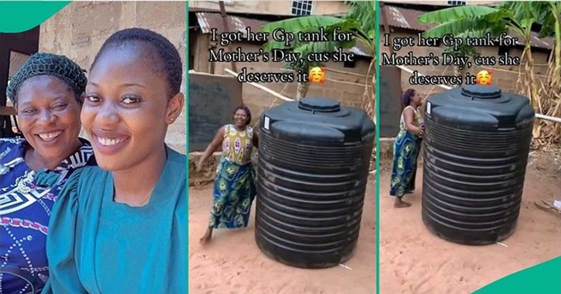 Nigerian mum dances as daughter gifts her N250k GP tank Nigerian mum dances as daughter gifts her N250k GP tank