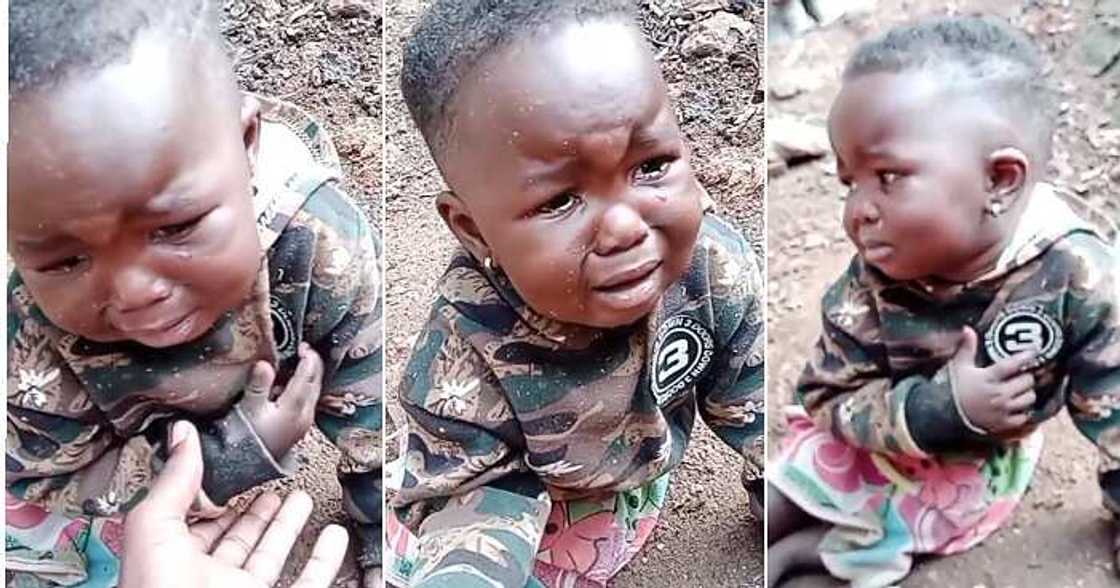 Little girl, orphanage home, tears Little girl, orphanage home, tears
