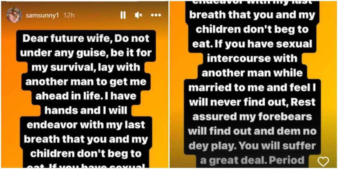 Nollywood's Sam Sunny, open letter to future wife Nollywood's Sam Sunny, open letter to future wife