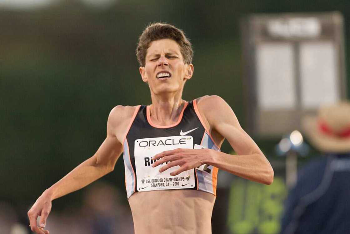 Marla Runyan during the USA Outdoor Track and Field Championships