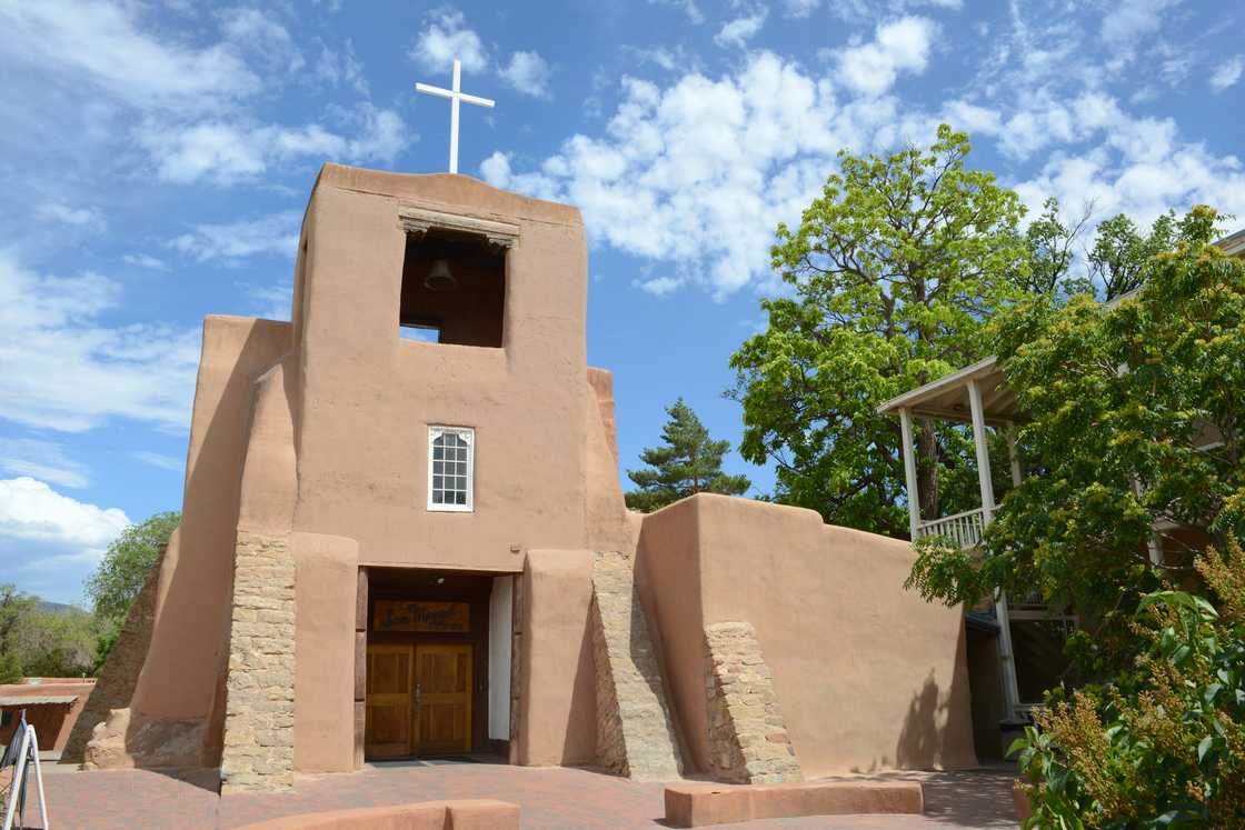 San Miguel Mission in Santa Fe, New Mexico. San Miguel Mission in Santa Fe, New Mexico.