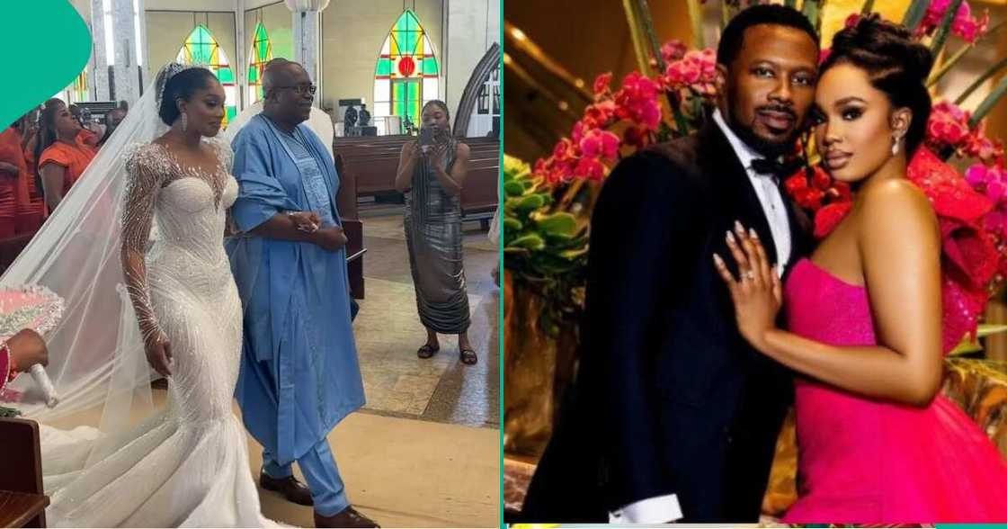 Sharon Ooja's white wedding. Sharon Ooja's white wedding.