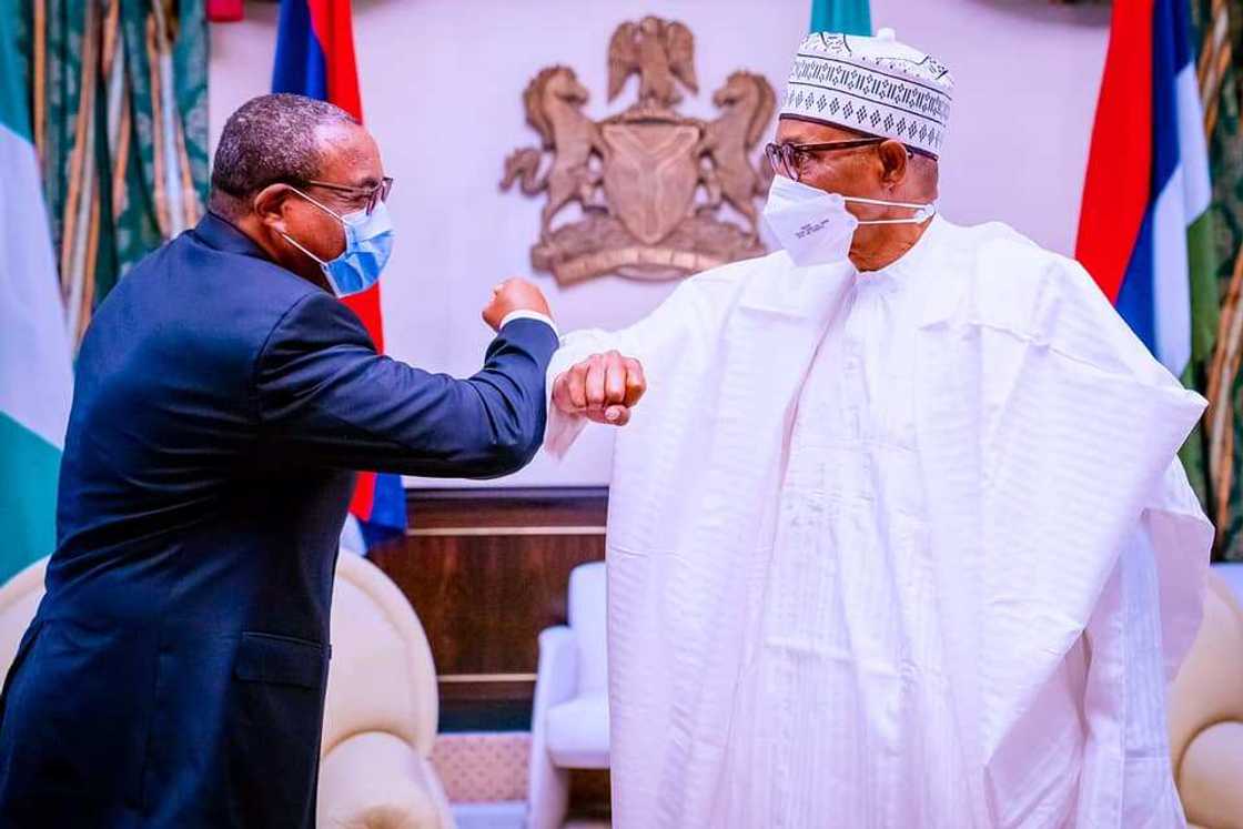 President Buhari receives in audience former Prime Minister of Ethiopia H.E. Hailemariam Desalegn President Buhari receives in audience former Prime Minister of Ethiopia H.E. Hailemariam Desalegn