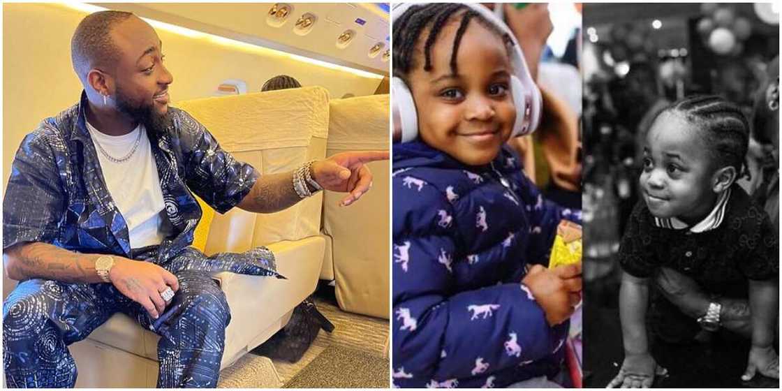 Davido, Hailey and Ifeanyi Davido, Hailey and Ifeanyi