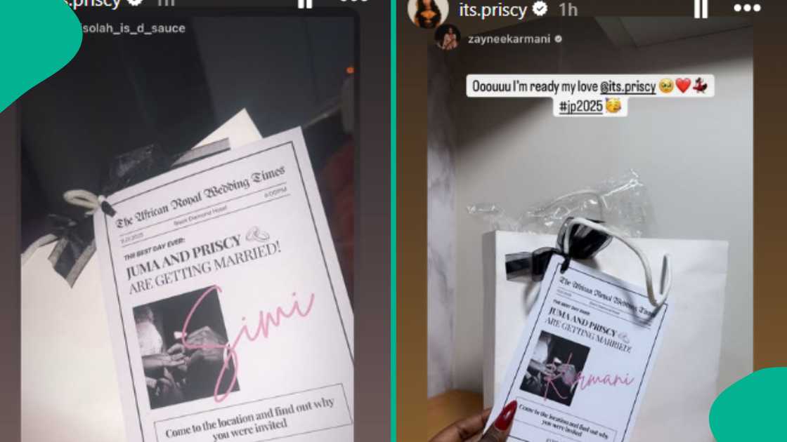 Priscy Ojo sends out bridesmaids' invites