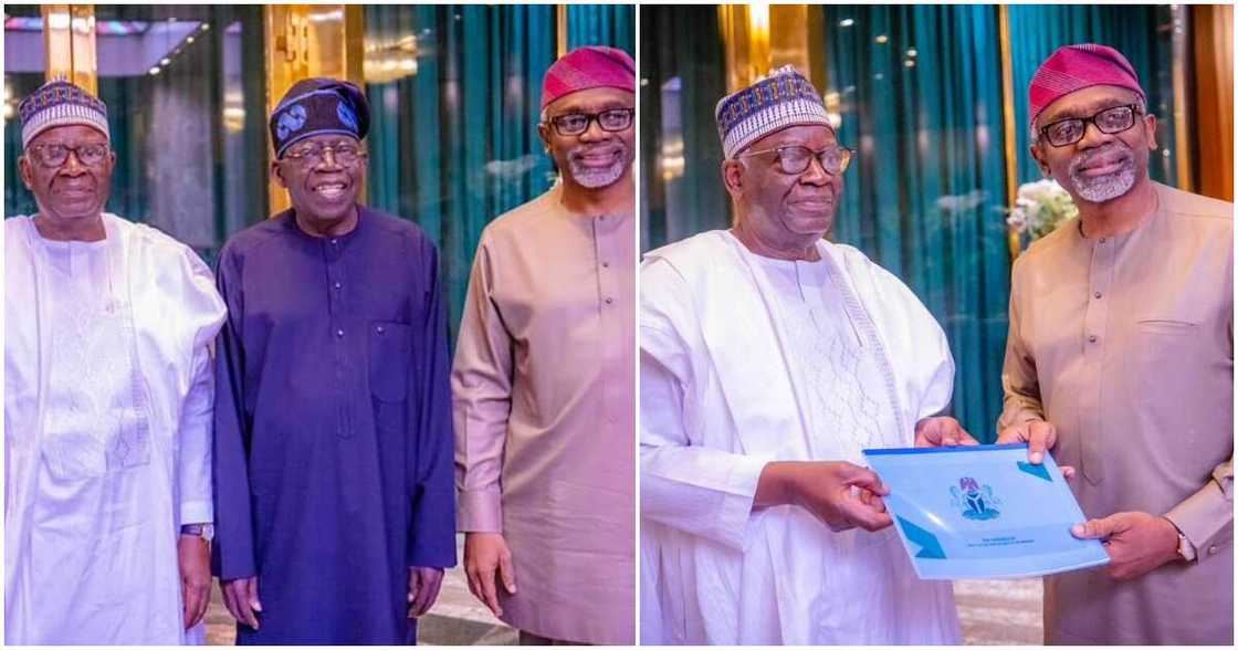 Farfesa Ibrahim Gambari, Shugaban kasa Bola Tinubu da Femi Gbajabiamila Farfesa Ibrahim Gambari, Shugaban kasa Bola Tinubu da Femi Gbajabiamila
