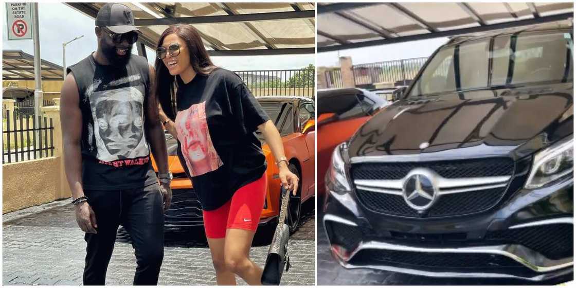 Yomi Casual surprises wife as he appreciates her with Mercedes Benz