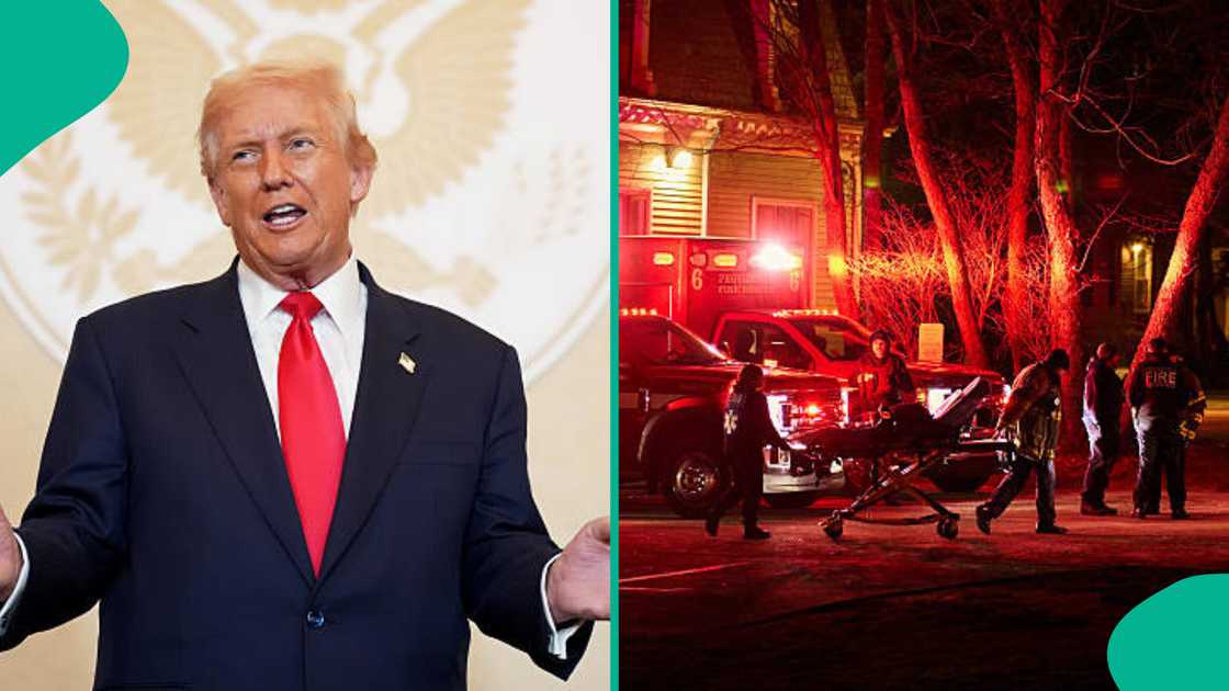 Trump da wajen jami'ar Brown