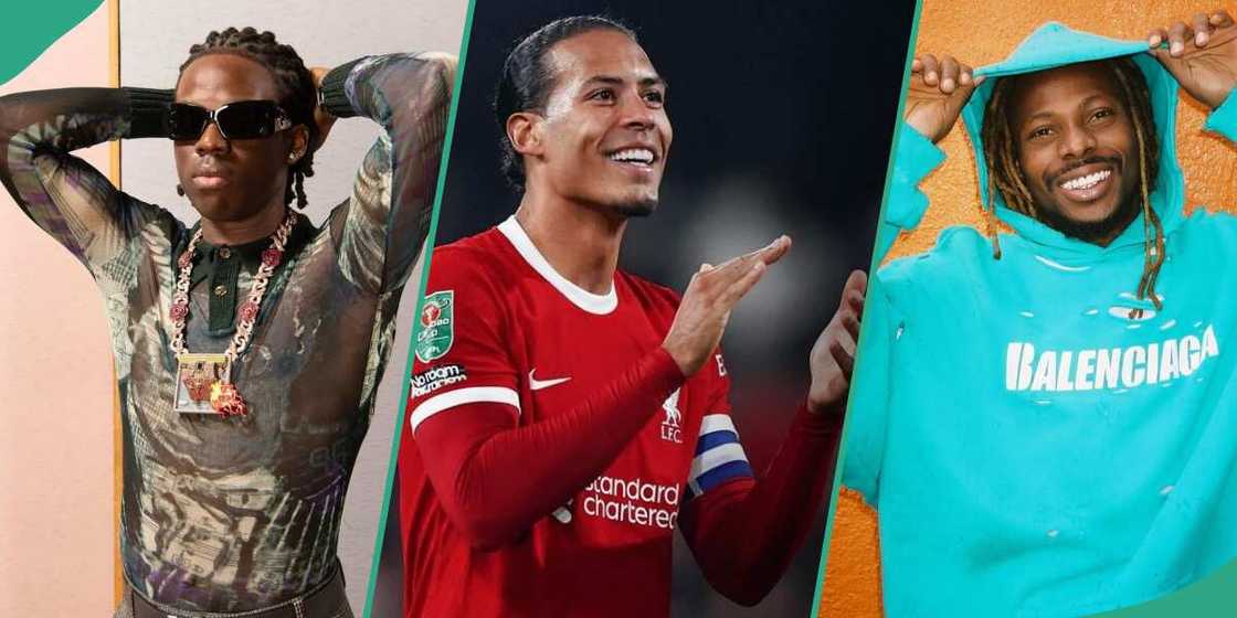 Photos of Rema, Asake and Virgil Van Dijk Photos of Rema, Asake and Virgil Van Dijk