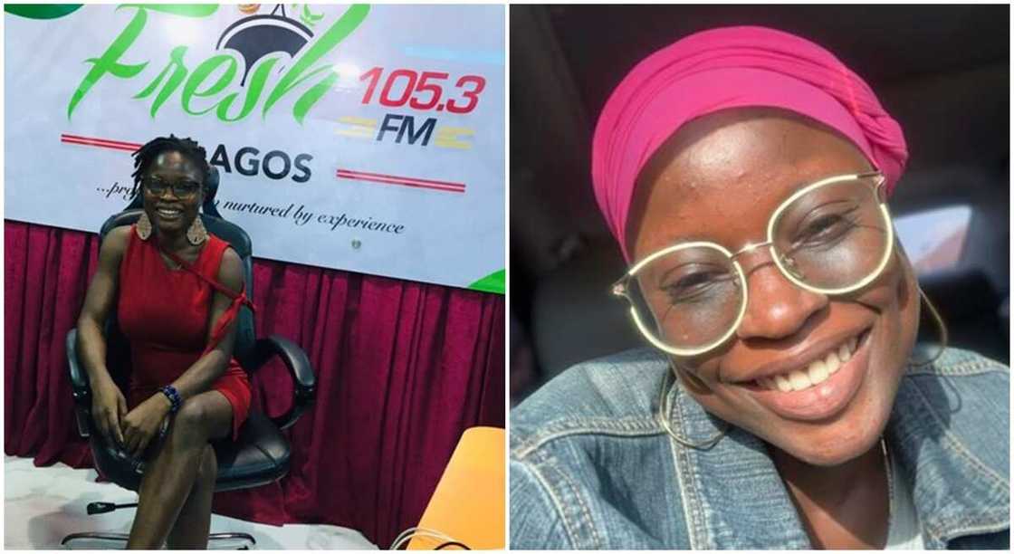 Zainab Fakunle, Nigerian radio journalist who lost her job due to "R" factor.