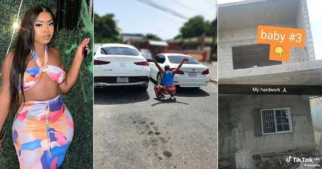 22-year-old lady flaunts her mansion and cars 22-year-old lady flaunts her mansion and cars