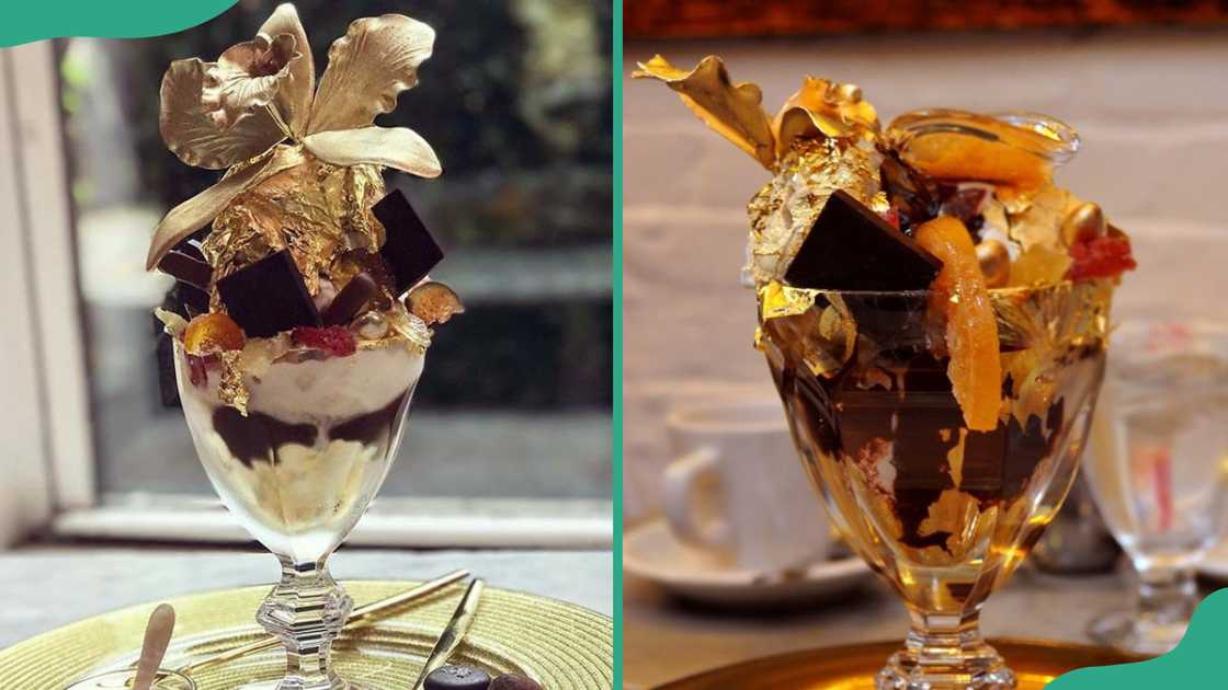 Golden Opulence Sundae ice cream