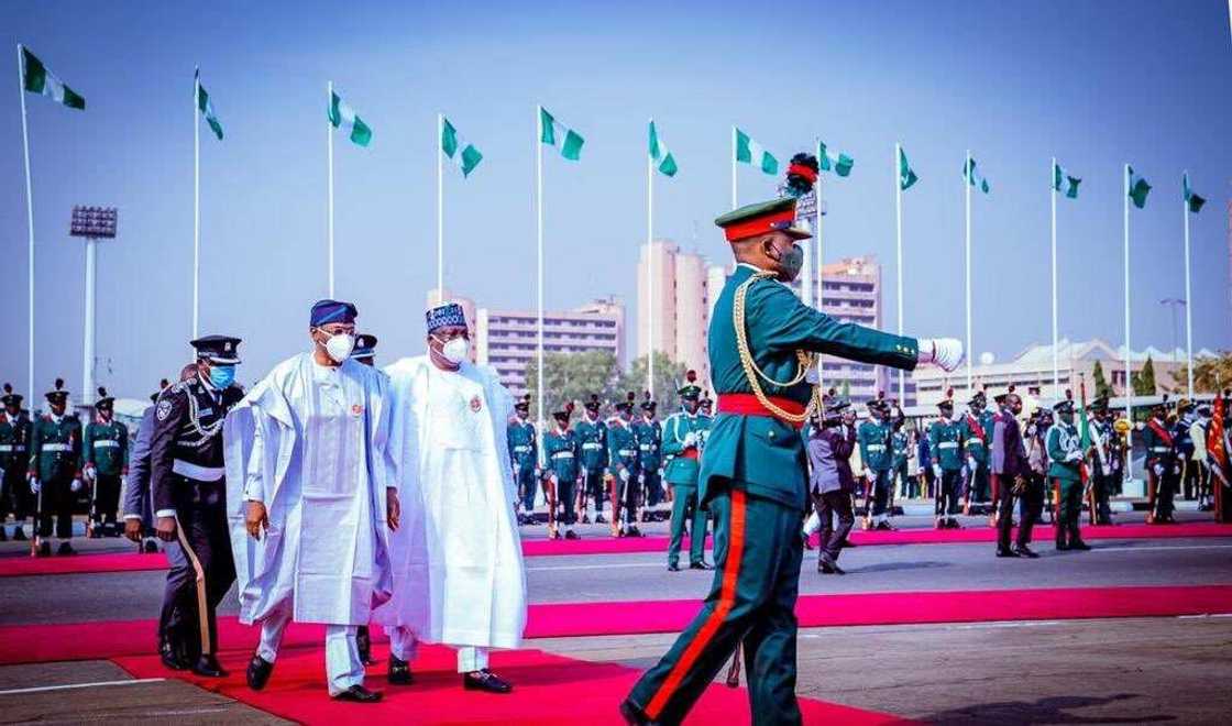 Cikin Hotuna: Shugabannin Najeriya sun halarci taron ranar tunawa da sojojin Najeriya Cikin Hotuna: Shugabannin Najeriya sun halarci taron ranar tunawa da sojojin Najeriya