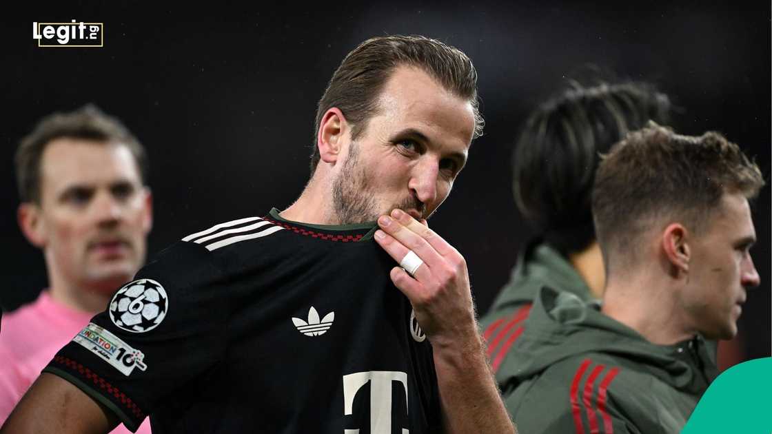 Harry Kane, 2025/26 UEFA Champions League, Arsenal, Bayern München, London, England. Harry Kane, 2025/26 UEFA Champions League, Arsenal, Bayern München, London, England.