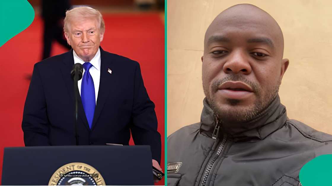 Young Nigerian man reacts to US-Iran conflict with bank visit