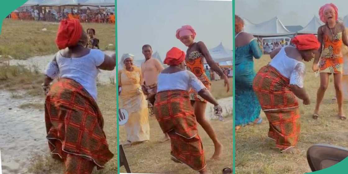 Woman remove her footwear and dances hard with young lady in video Woman remove her footwear and dances hard with young lady in video