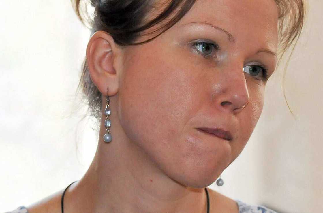 Klara Mauerova during a court hearing in Brno city Klara Mauerova during a court hearing in Brno city